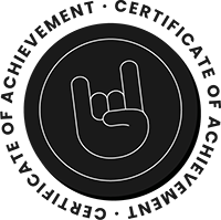 Icono certificado de finalización